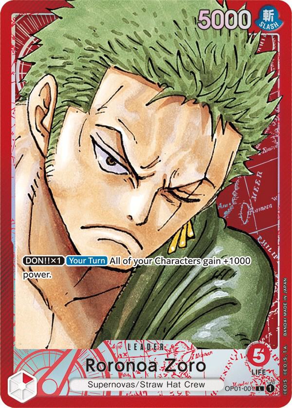 Roronoa Zoro (001) (Parallel) - Romance Dawn - One Piece Card Game