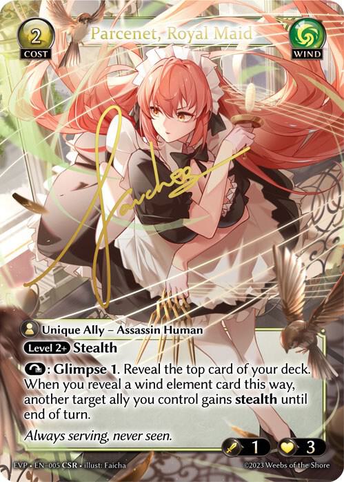 Parcenet, Royal Maid (CSR) - Promotional Cards - Grand Archive TCG