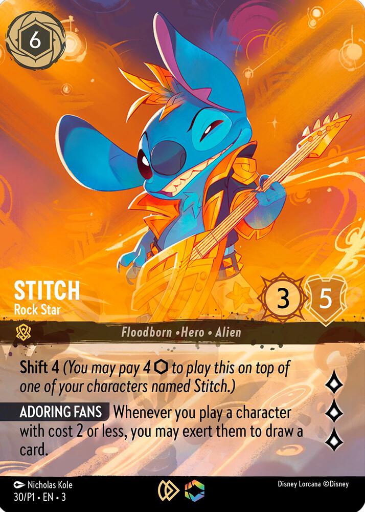 Stitch - Rock Star (Store Championship) - Disney Lorcana Promo