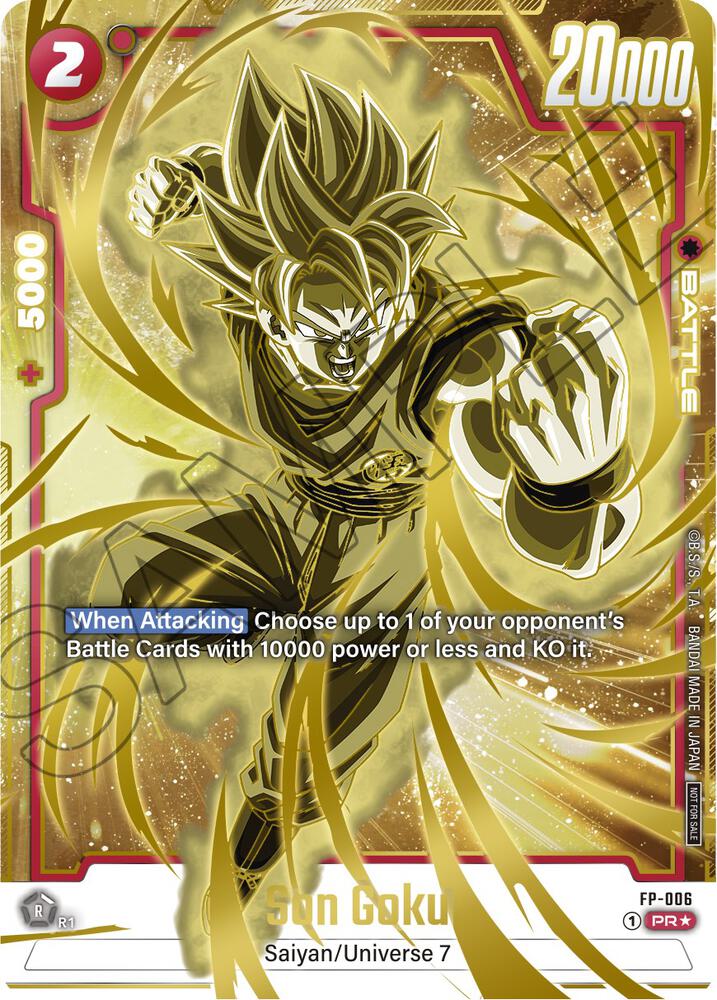 Son Goku - FP-006 (Gold) - Fusion World Promotion Cards and Packs