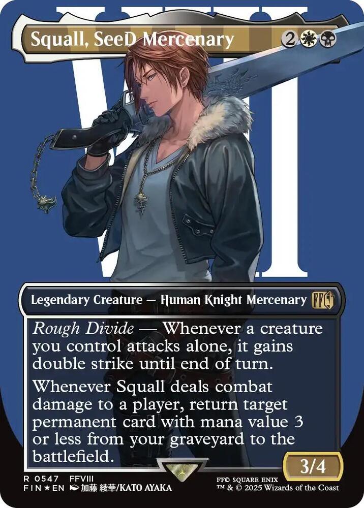 Squall, SeeD Mercenary (Borderless) (Surge Foil) - FINAL FANTASY
