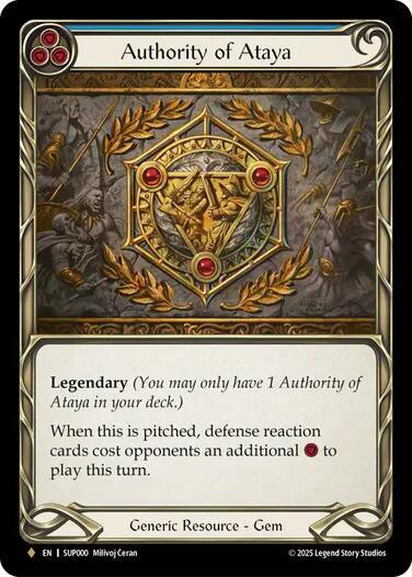 Authority of Ataya - Super Slam - Flesh and Blood TCG - TCGplayer.com