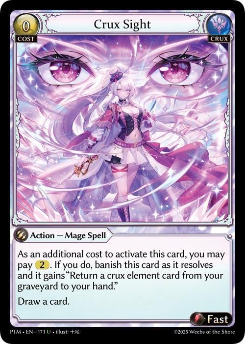 Crux Sight (Curio Foil) - Phantom Monarchs - Grand Archive TCG