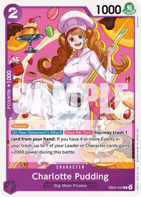Charlotte Pudding - The Azure Sea's Seven - One Piece Card Game