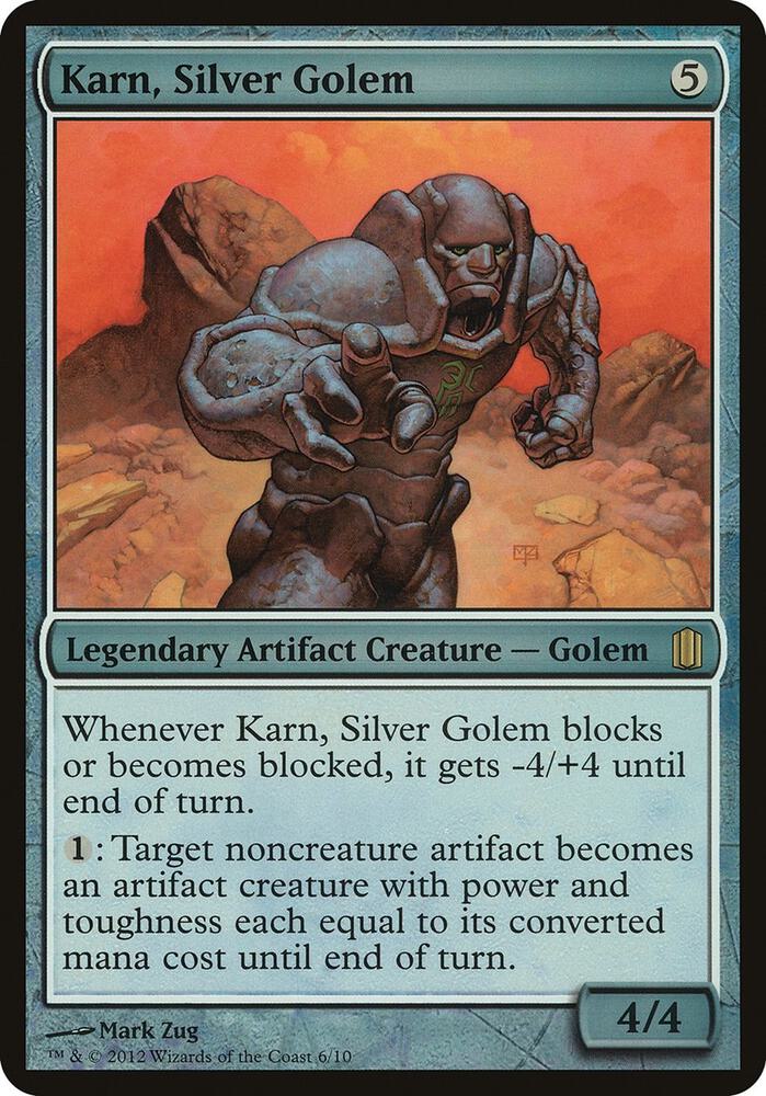 Karn, Silver Golem (Commander's Arsenal) - Oversize Cards - Magic