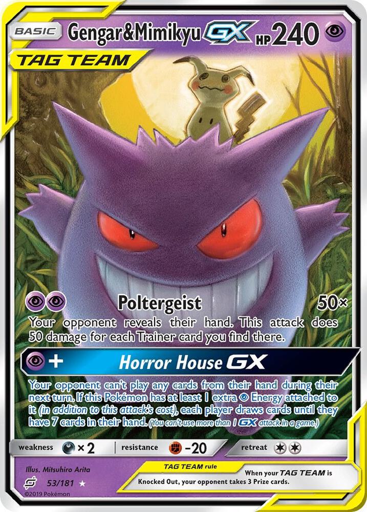 Gengar & Mimikyu GX - SM - Team Up - Pokemon - TCGplayer.com