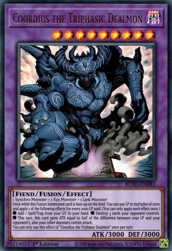 Coordius the Triphasic Dealmon - Blazing Vortex - YuGiOh