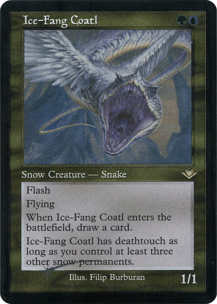Ice-Fang Coatl (Retro Frame) (Foil Etched) - Modern Horizons