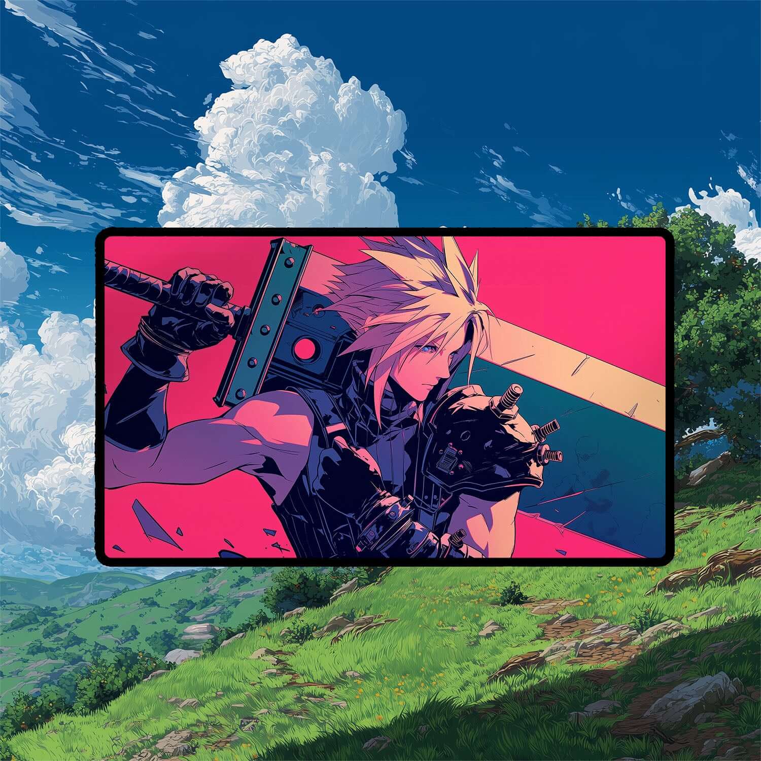 Final Fantasy Playmat Cloud Strife Playmat – TCGPLaiMATS