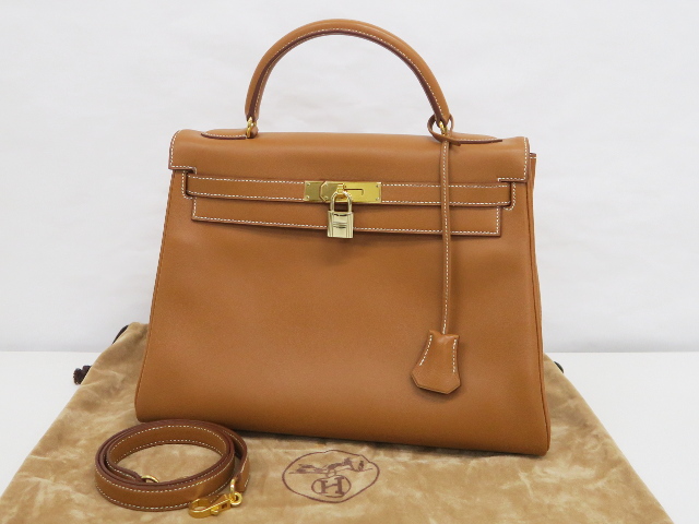 エルメス ケリー32 ヴォーガリバー ゴールド □B刻印(1998年)の買取