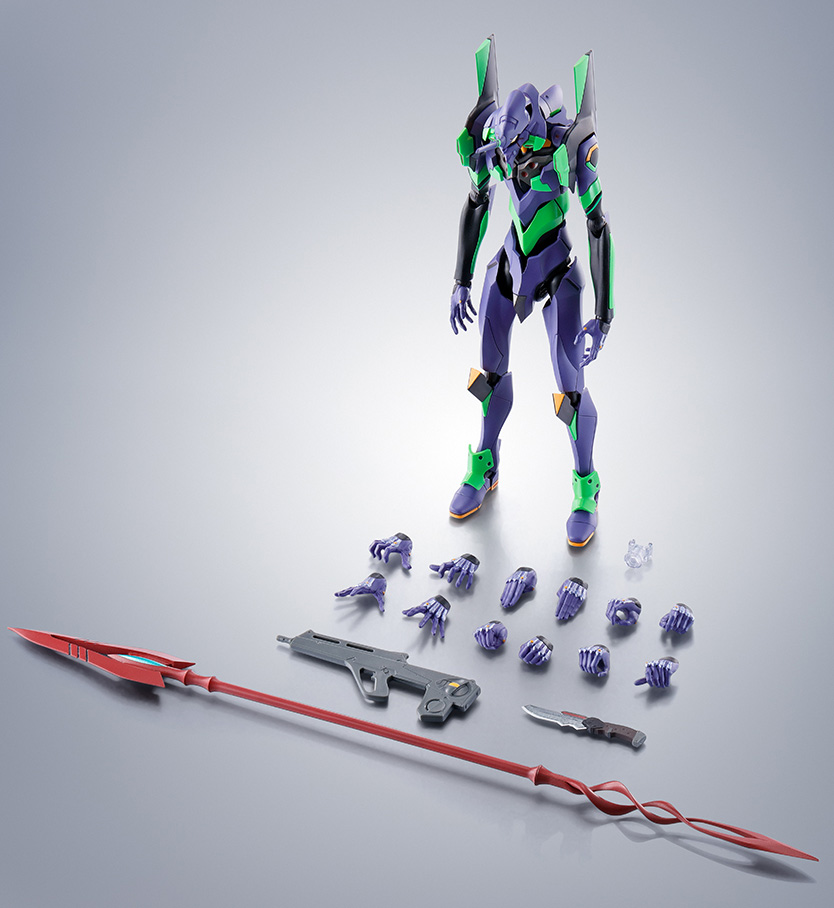 ロボット EVANGELION TEST TYPE-01 BANDAI ROBOT SPIRITS <SIDE EVA> EVANGELION 01 TEST TYPE 1 + Cassius Spear