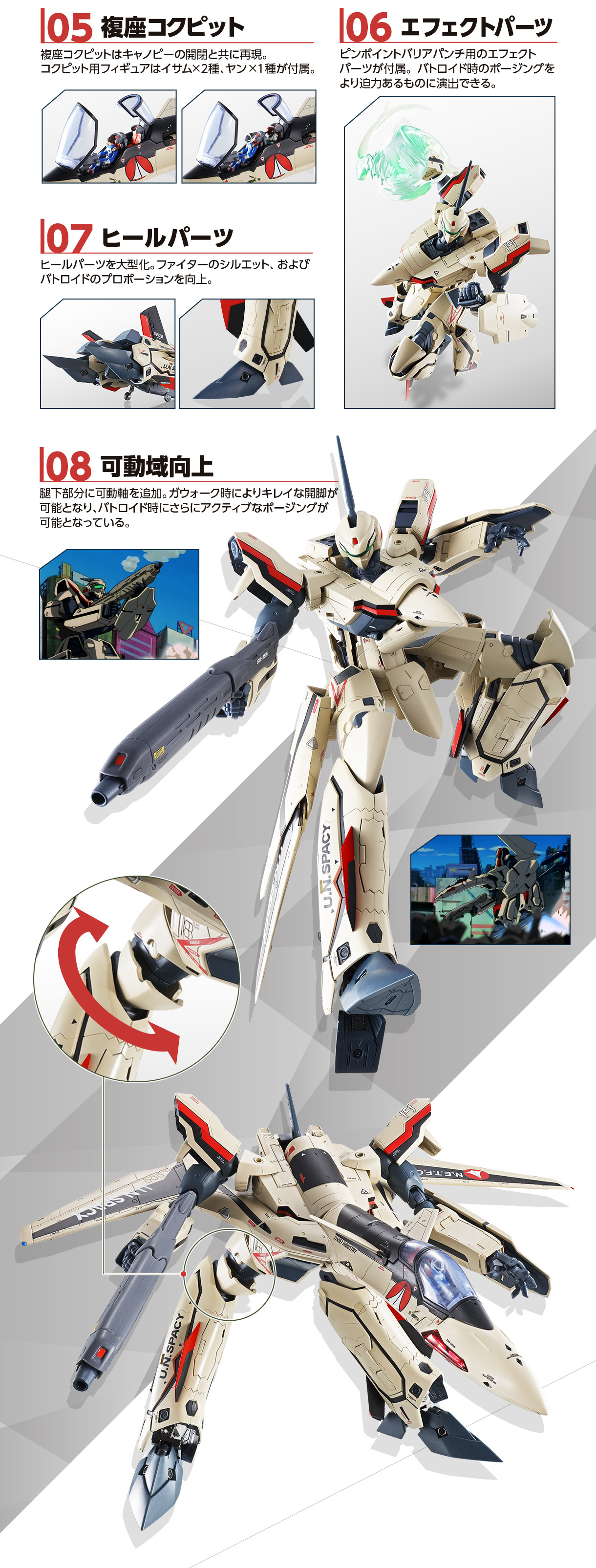 DX超合金 YF-19 フルセットパック スペシャルページ | 魂ウェブ