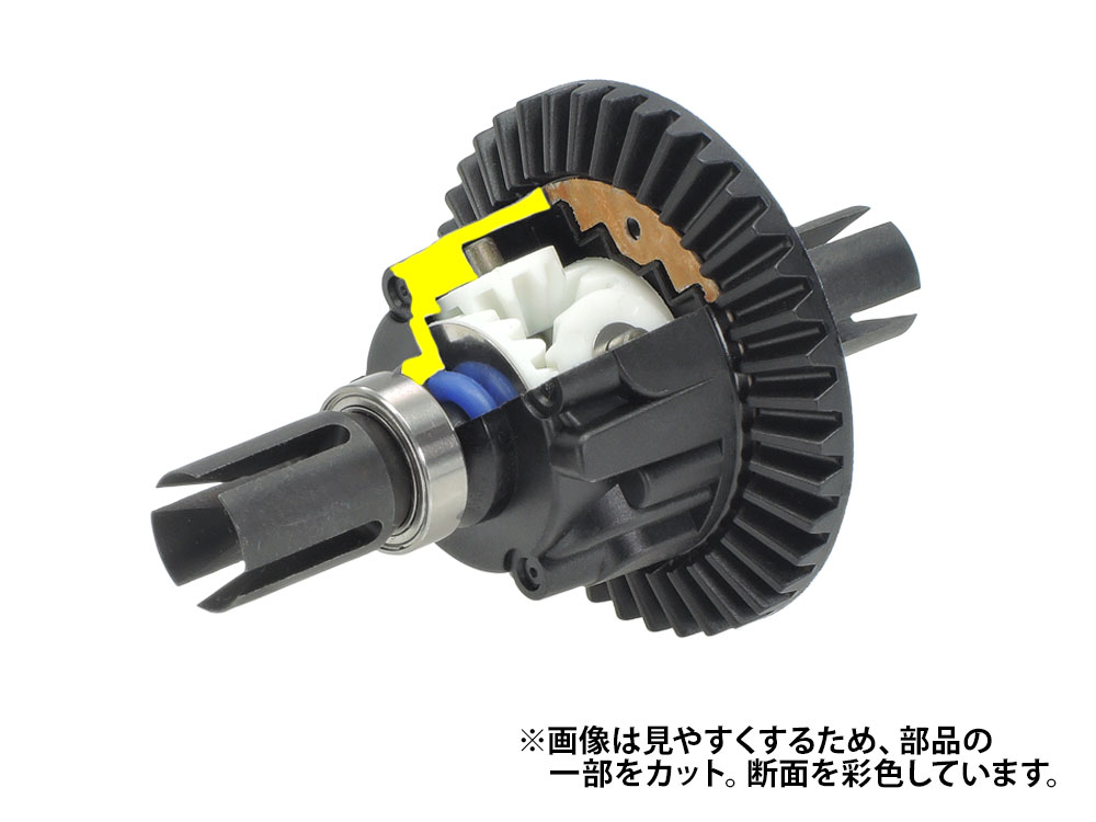 OP.2049 XV-02/TT-02 オイル封入式ギヤデフ (39T) ユニット: RCモデル