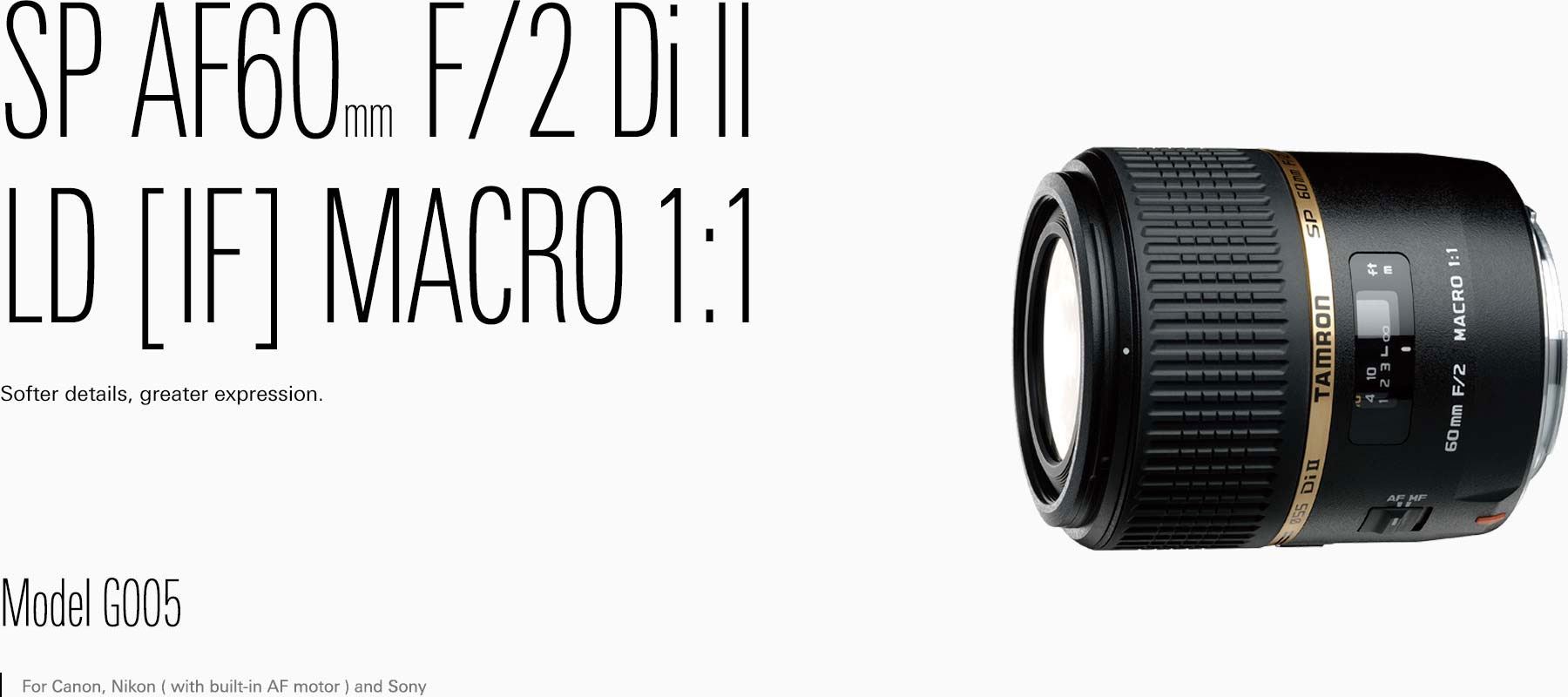 SP AF60mm F/2 Di Ⅱ LD [IF] MACRO 1:1 - Tamron India