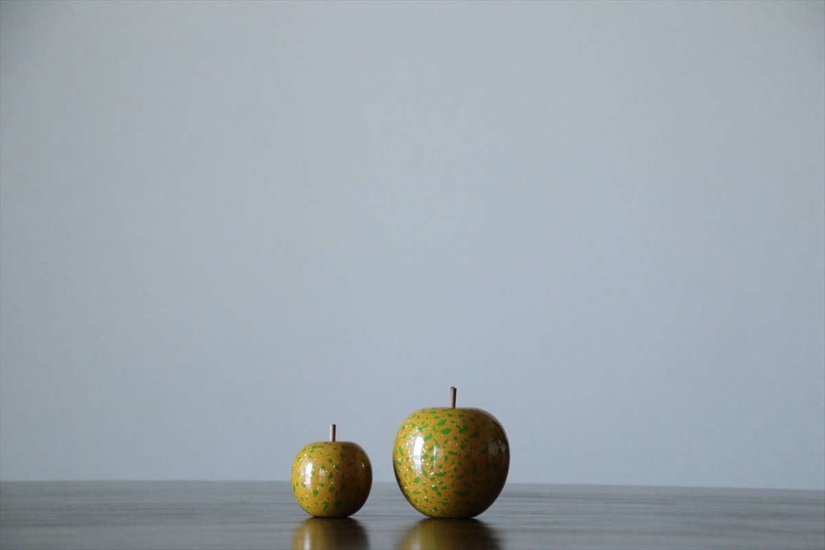 りんごオブジェ】きいろ | 津軽塗たなか オンラインストア