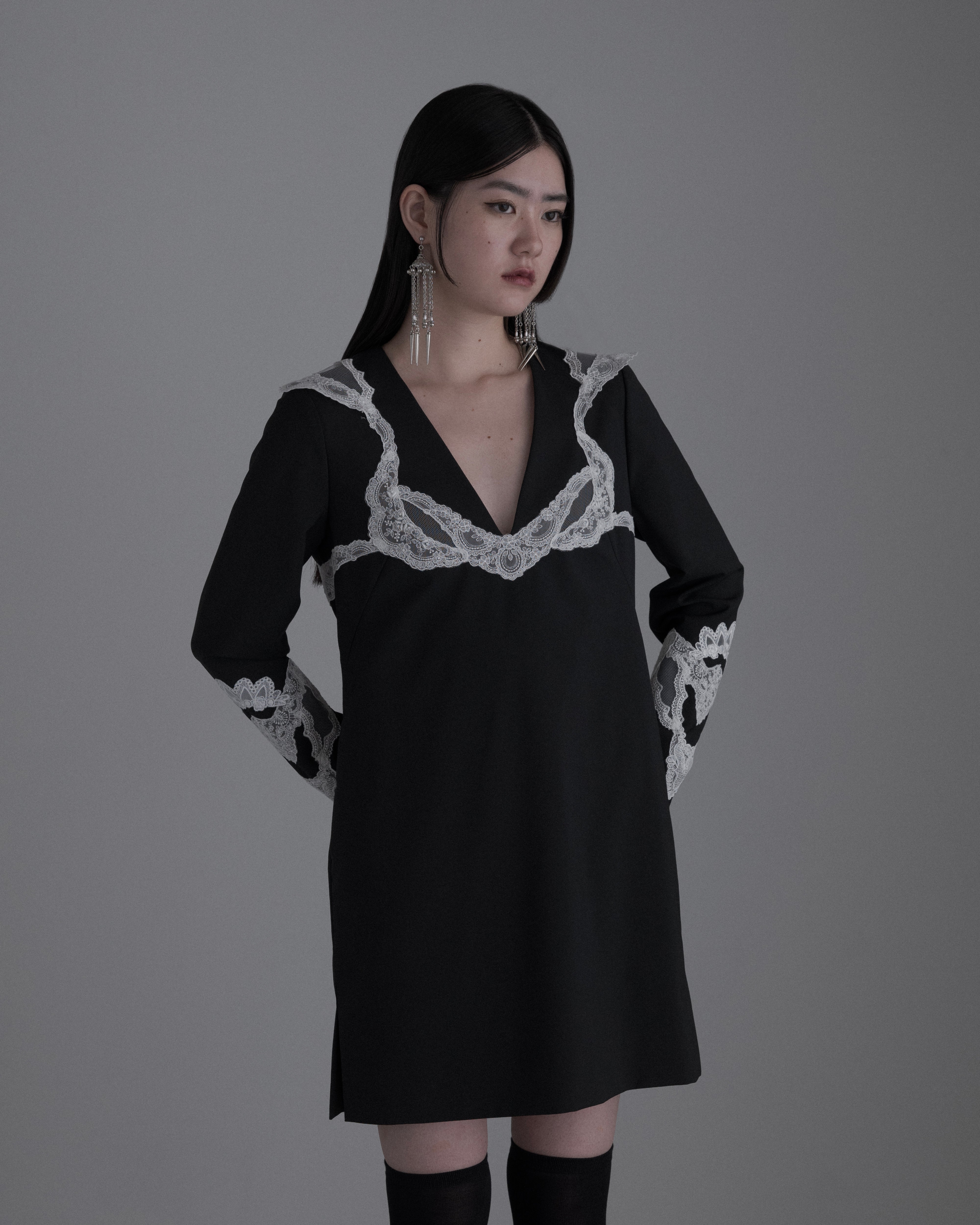 tanakadaisuke(タナカダイスケ)|ドレス|lace bra mini onepiece