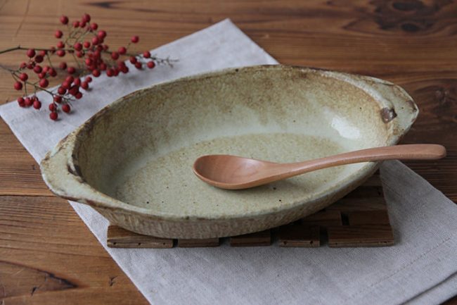 丹水窯】グラタン皿/L/アンティークイエロー | 【丹波のイロドリ】丹波