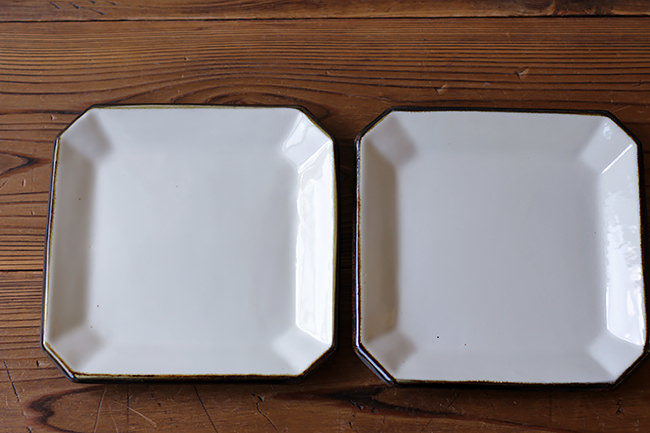 織部（八隅額皿）隅切小皿 5客 M839 織部（八隅額皿）隅切小皿 5客 M839