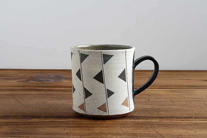 市野悟窯】マグカップ/フラッグ/シック | 【丹波のイロドリ】丹波焼