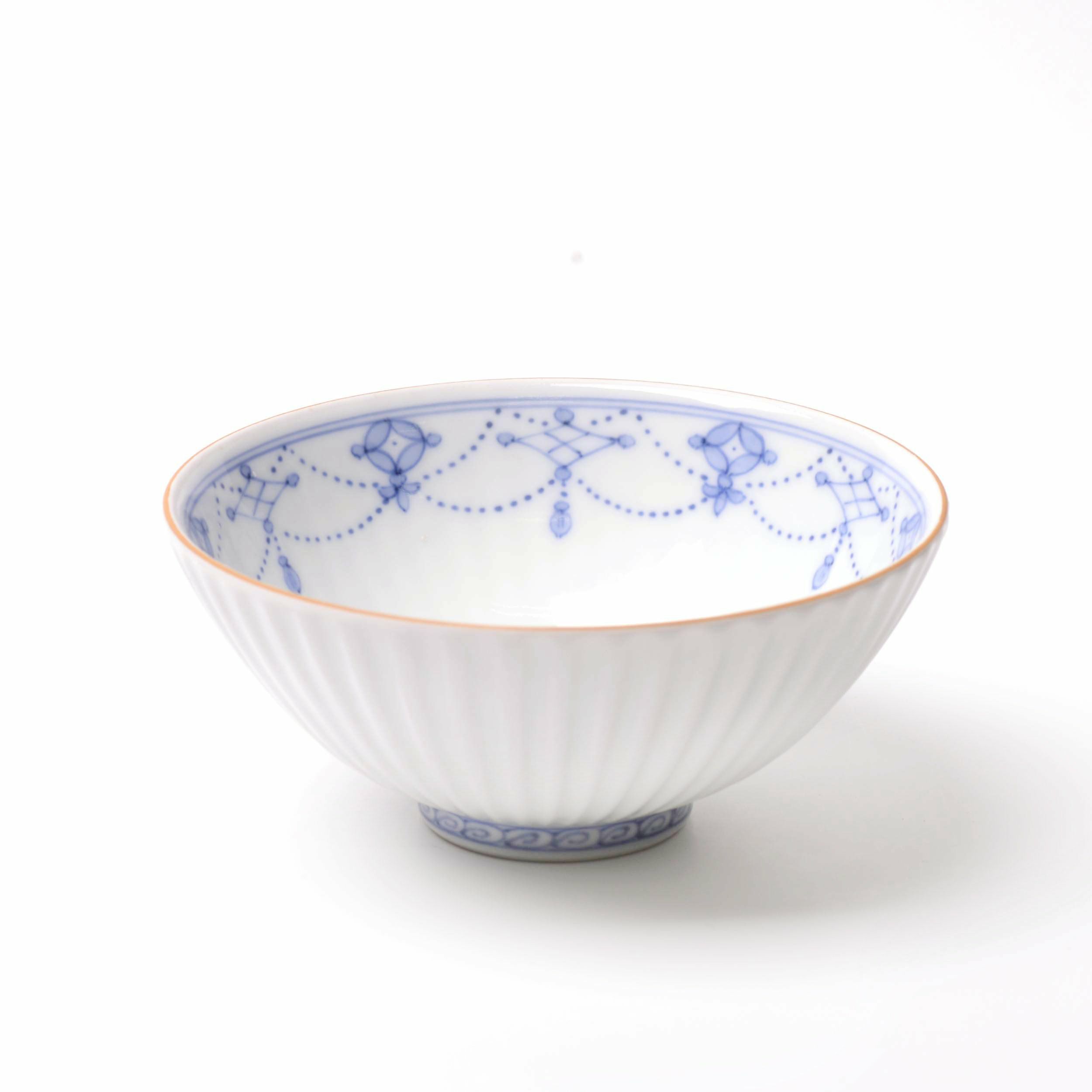 青華瓔珞文（せいかようらくもん） 単品 青華瓔珞文 飯茶碗（大）〈1個