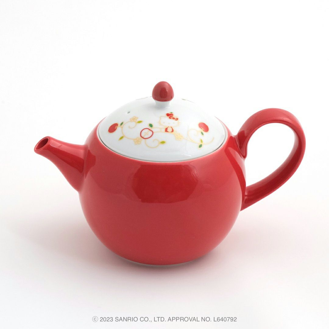 ハローキティ リンゴ唐草 ハローキティ リンゴ唐草 ポット〈1個〉 |皿