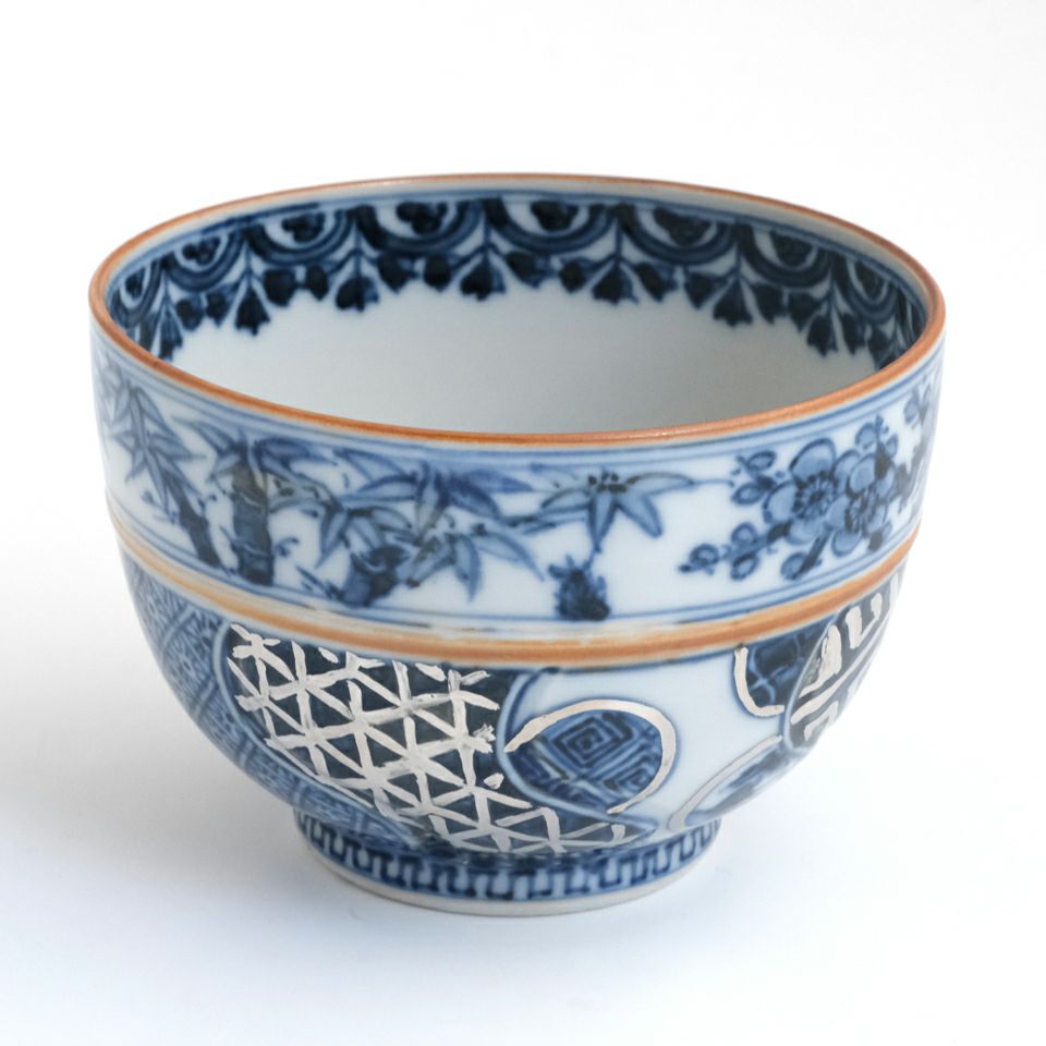 登り窯作品 【釋博史】祥瑞白金彩沓茶碗〈1個〉 |皿や鉢など和食器の