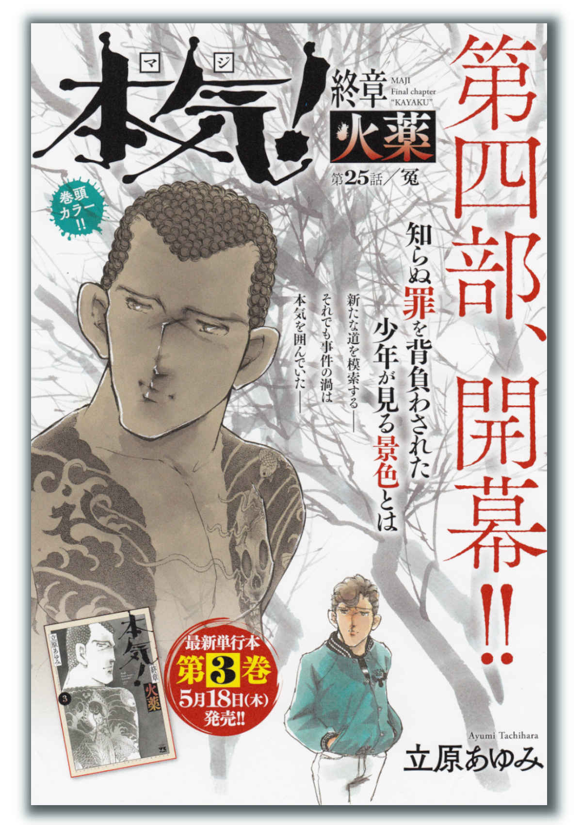 立原あゆみWeb. » 連載再開『本気！終章 火薬』