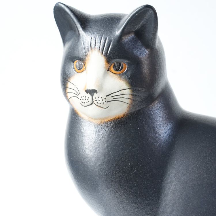 Rare Lisa Larson Cat Mans Maxi Black Cat (Part 1) - Nordic