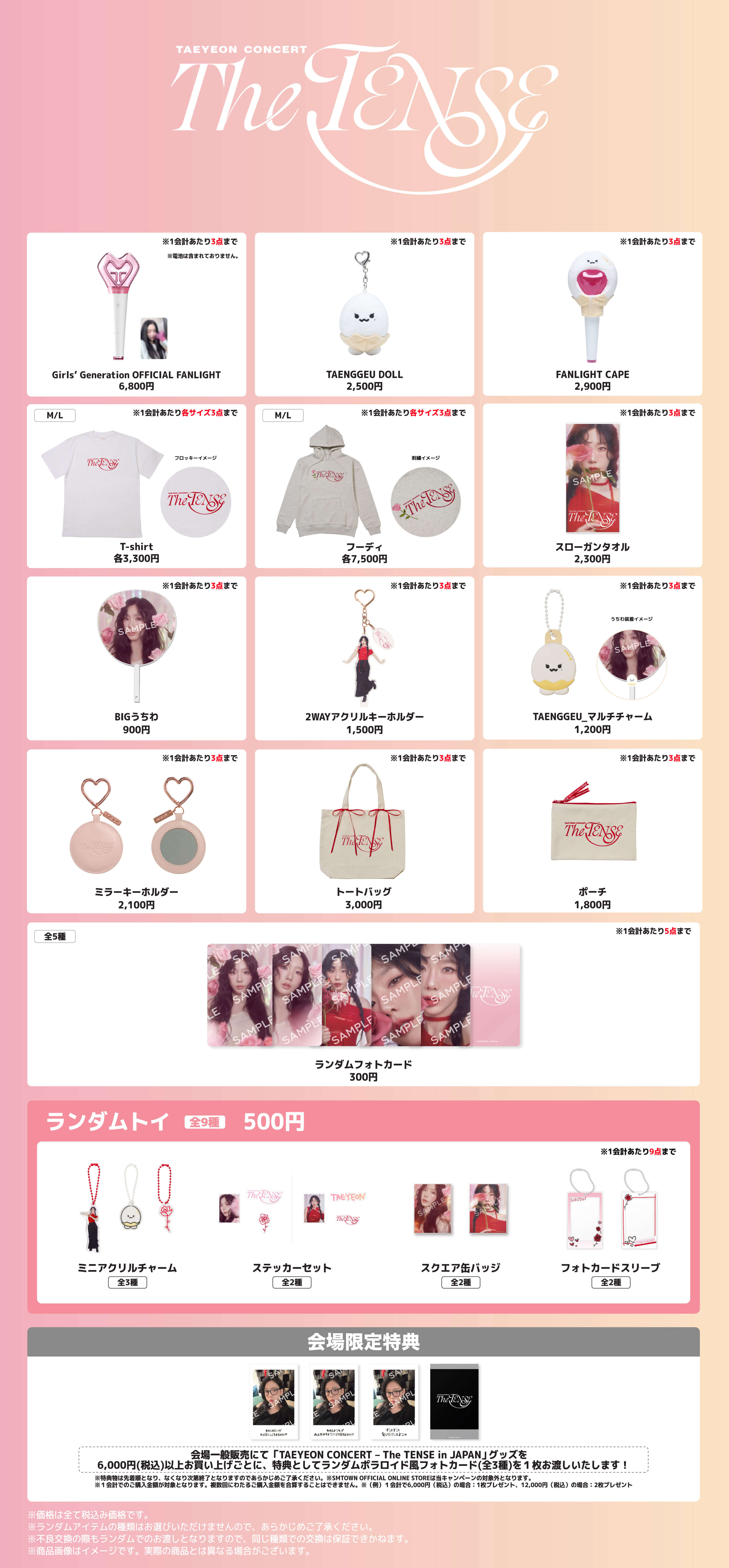 TAEYEON CONCERT – The TENSE in JAPAN」 グッズ販売決定！ | 少女時代
