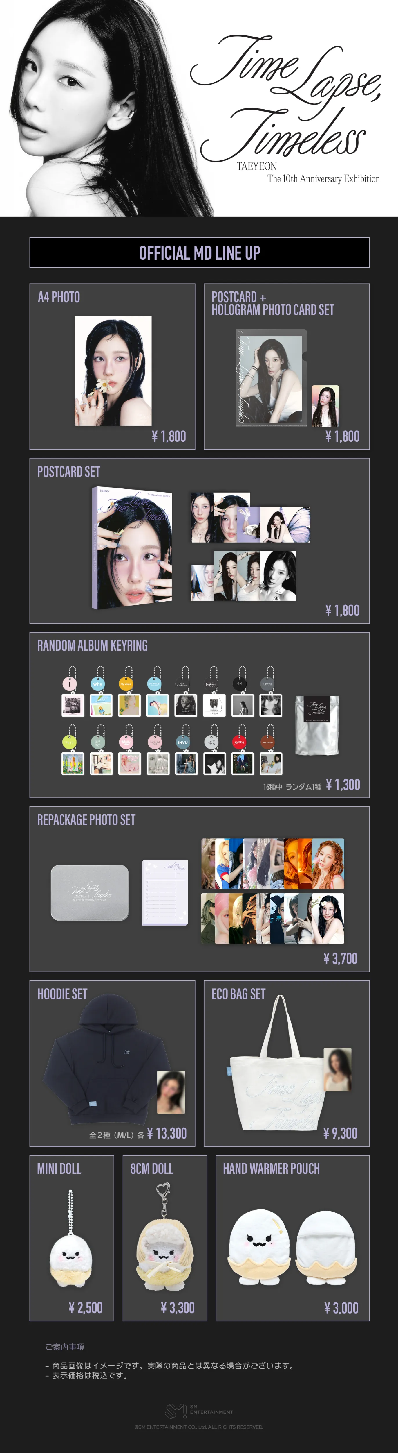 TAEYEON The 10th Anniversary Exhibition [Time Lapse, Timeless]の