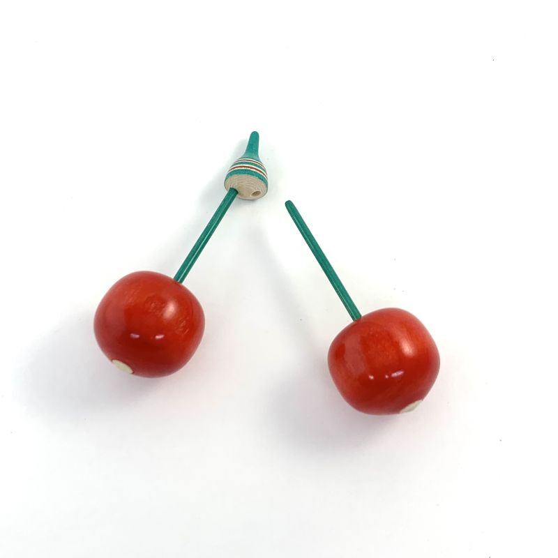 江戸独楽] 前田良二／サクランボ独楽 - 旅猫雑貨店オンライン ｜ 通販