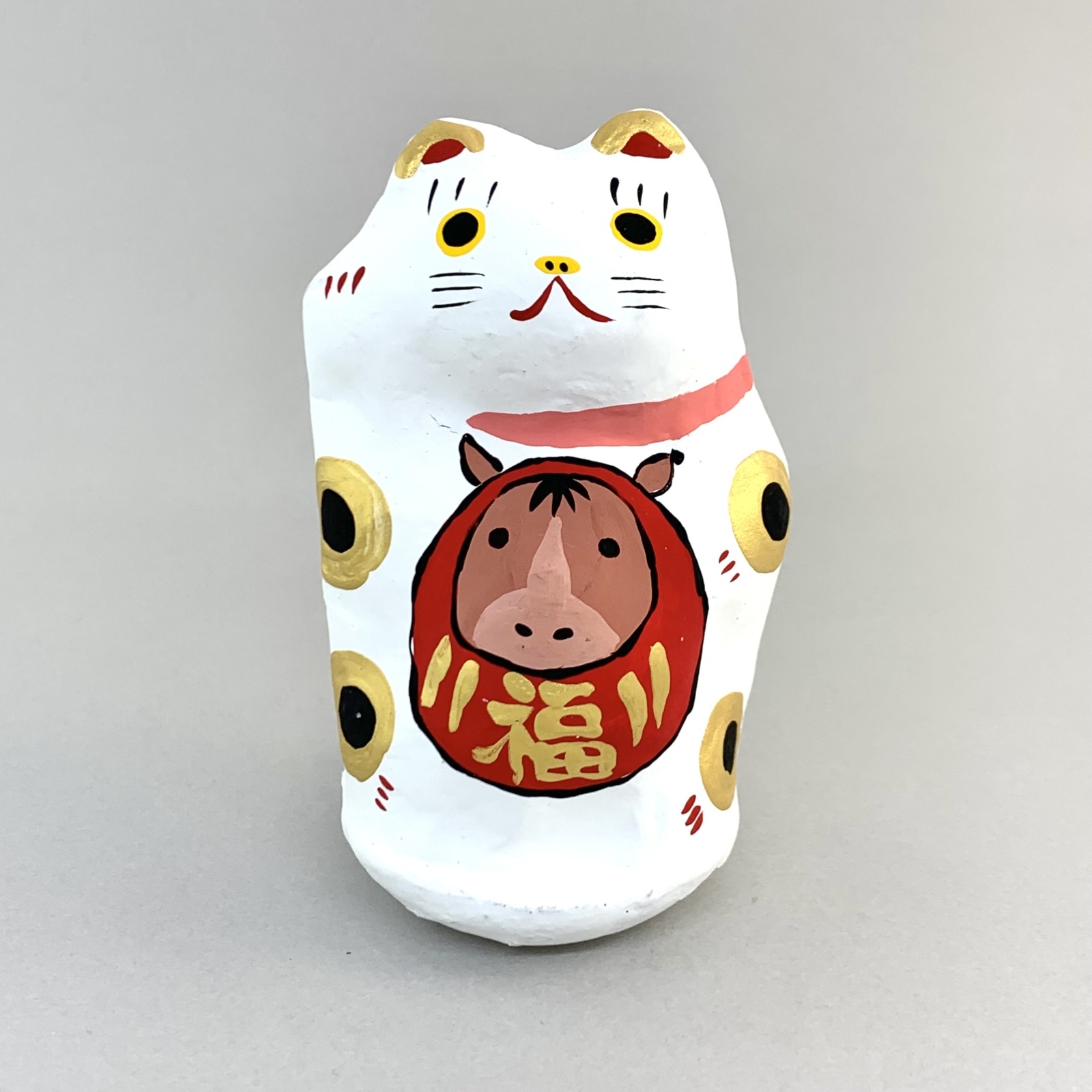 張子］矢嶋美夏／午だるま抱き猫 - 旅猫雑貨店オンライン ｜ 通販