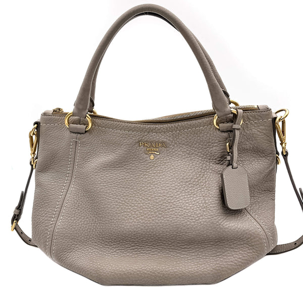 Prada Vitello Daino Shoulder Bag Argilla - Tabita Bags – Tabita