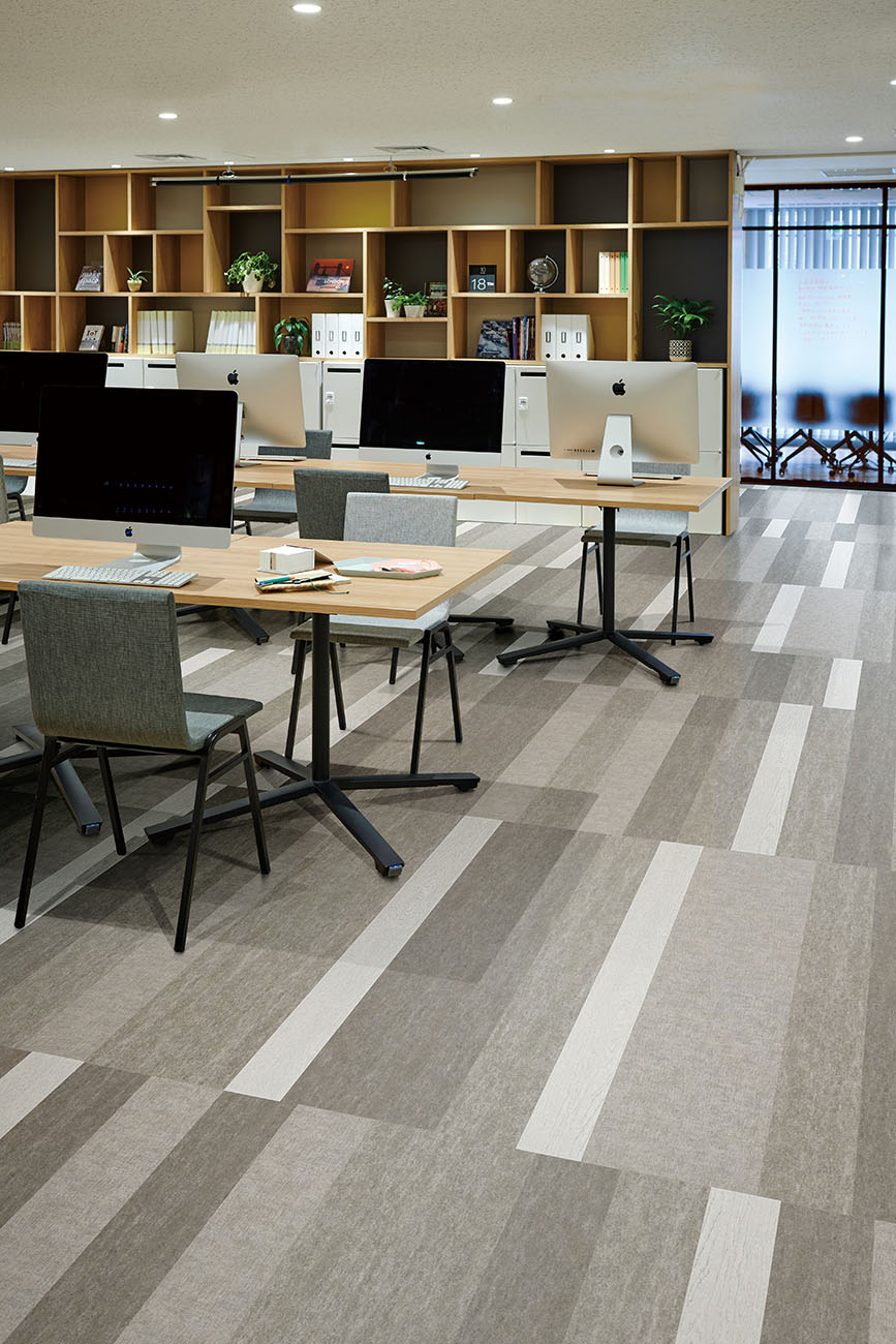 レイフラットタイルノーワックス 石目200×1000mm｜床材商品情報｜田島