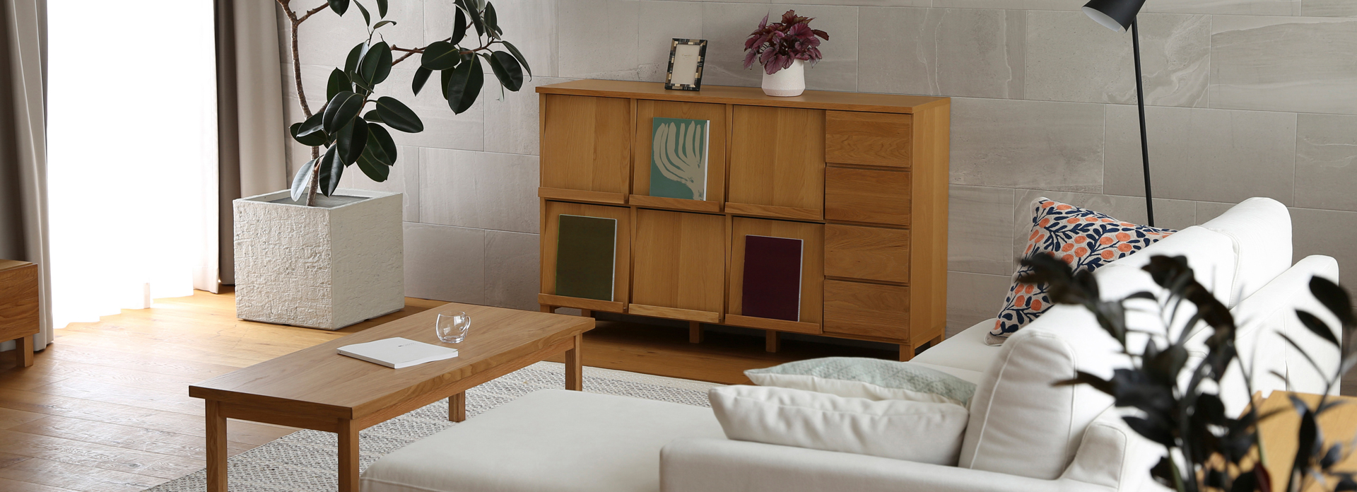 レッチェ 143マガジンレコードラック OAK(W143×D39.5×H95.5cm)税込