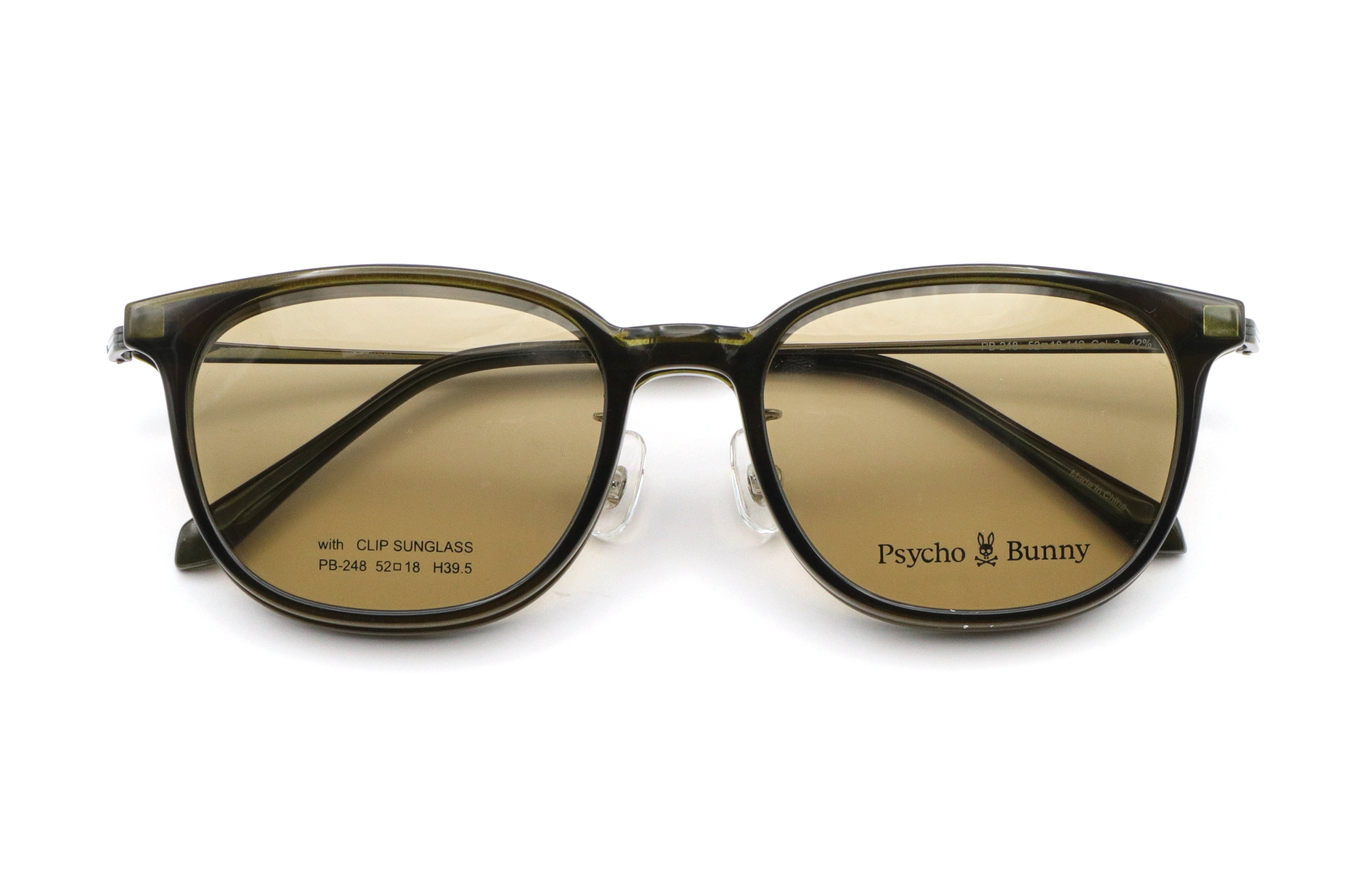Psycho Bunny(サイコバニー) PB 248-3カーキ/ガンメタルシャーリング