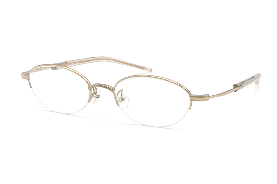 999.9(フォーナインズ) S-657T-1022ホワイトゴールド/ライトブラウン