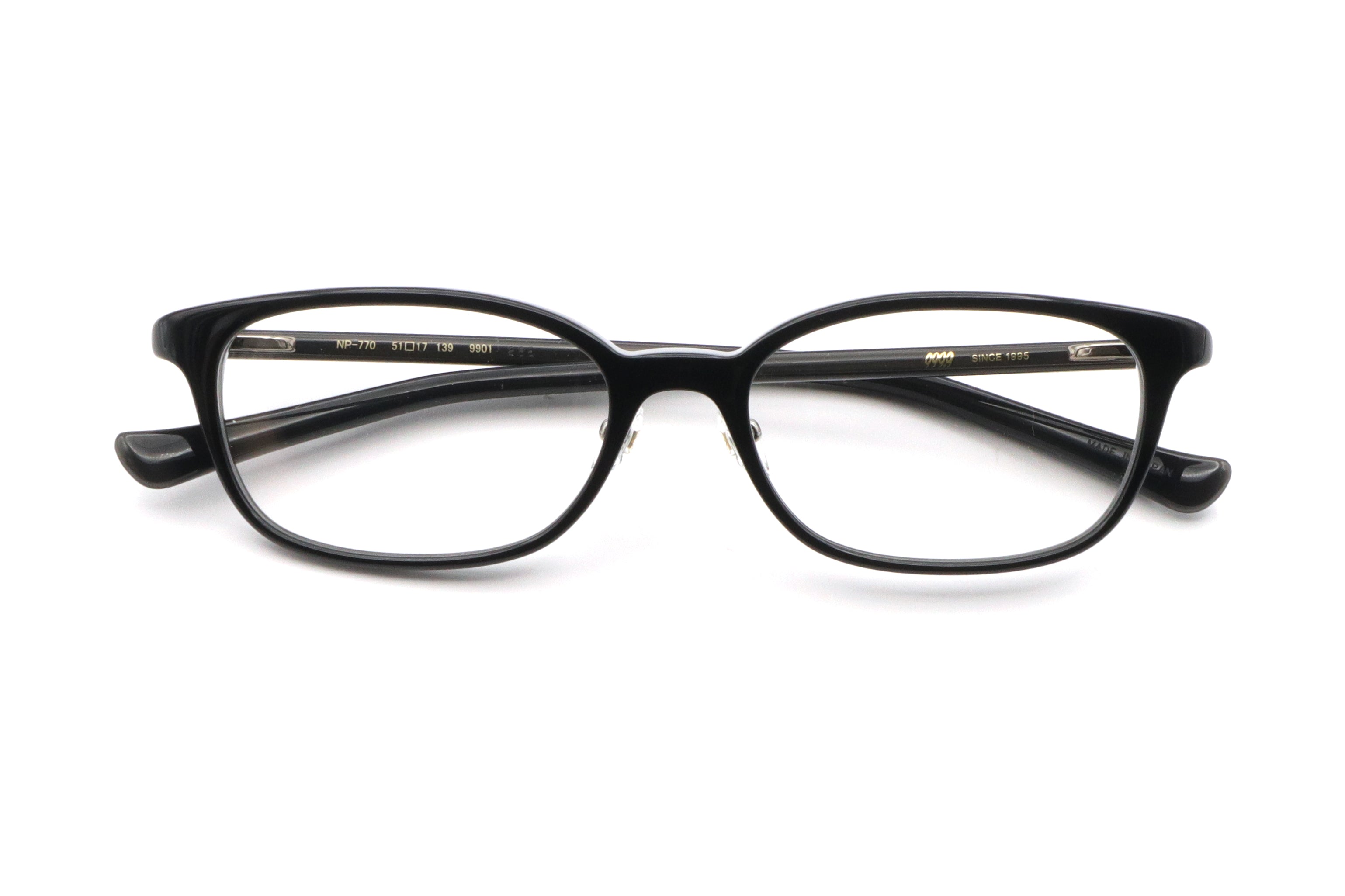 999.9(フォーナインズ) NP-770-9901クリアブラック(51) – 武田メガネ