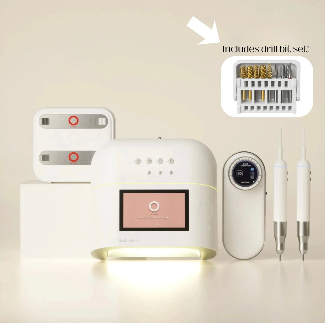 O NAIL AI UV LAMP + PRECISION NAIL DRILL + BATTERY CHARGER + 2