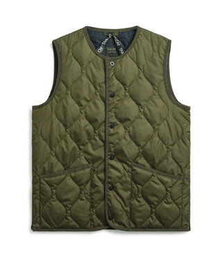 ミリタリー クルーネックボタン ダウンベスト – TAIONインナーダウン