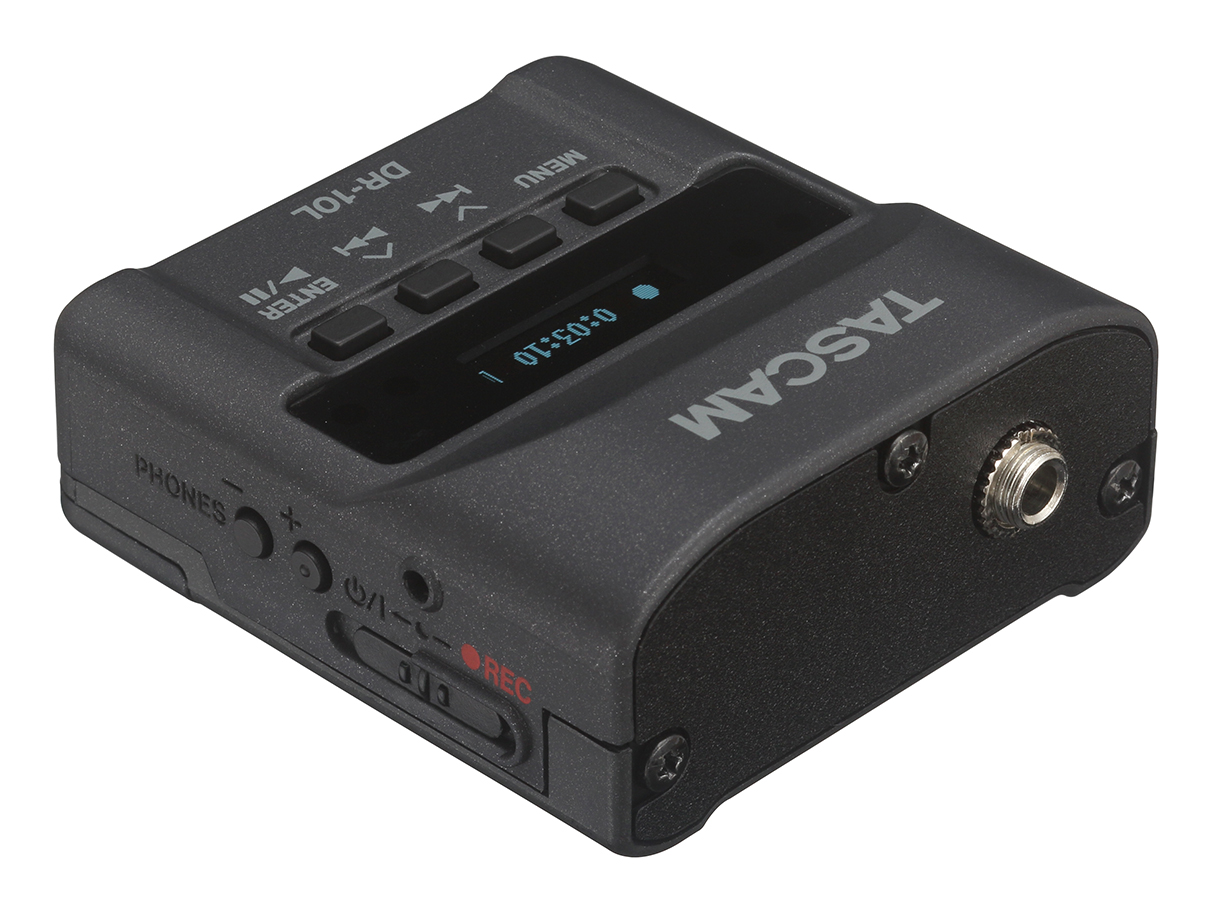 DR-10L | Ultra-Compact Audio Field Recorder With Lavalier Mic