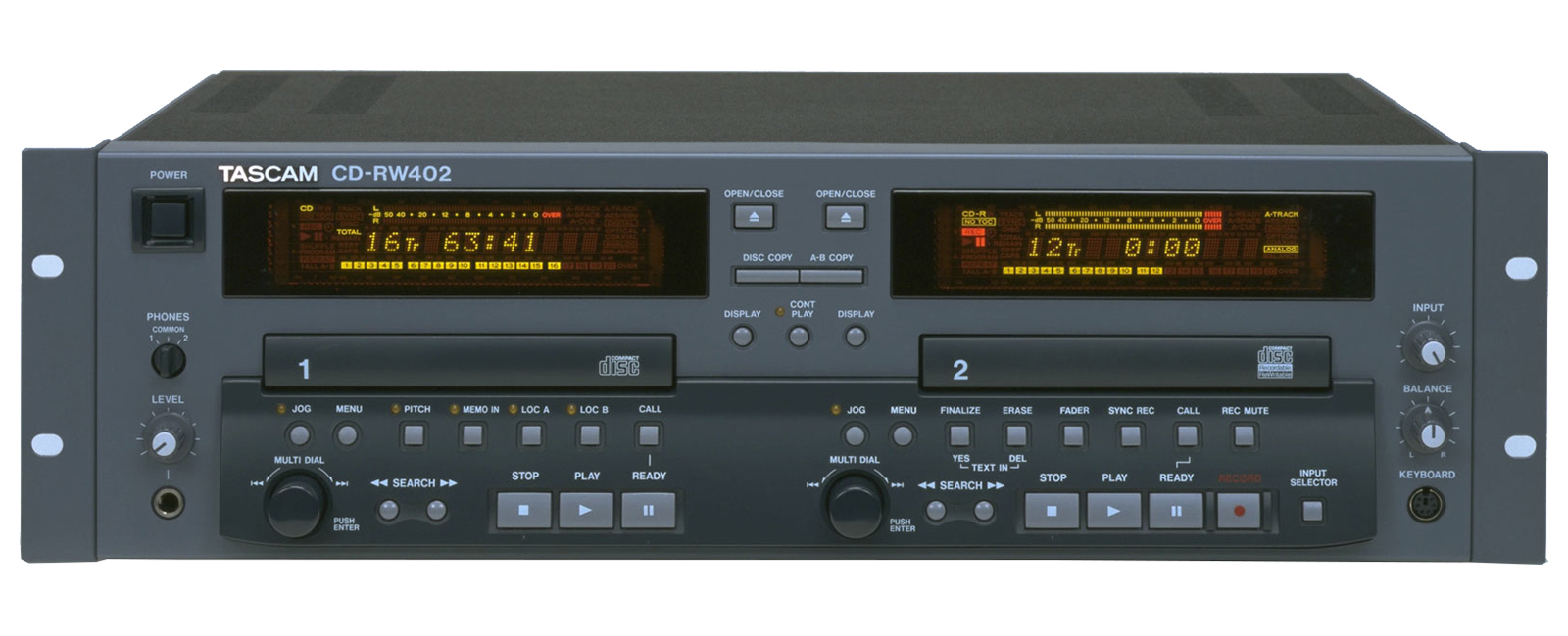 CD-RW402 | CDレコーダー/デュプリケーター | TASCAM(日本)