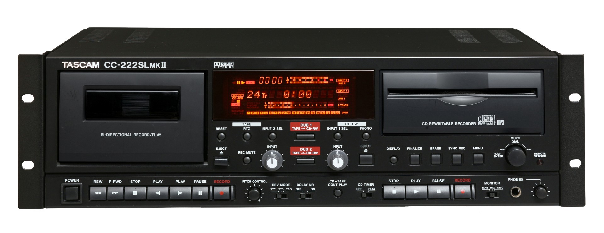 CC-222SLMKII | 業務用CDレコーダー/カセットデッキ | TASCAM (日本)