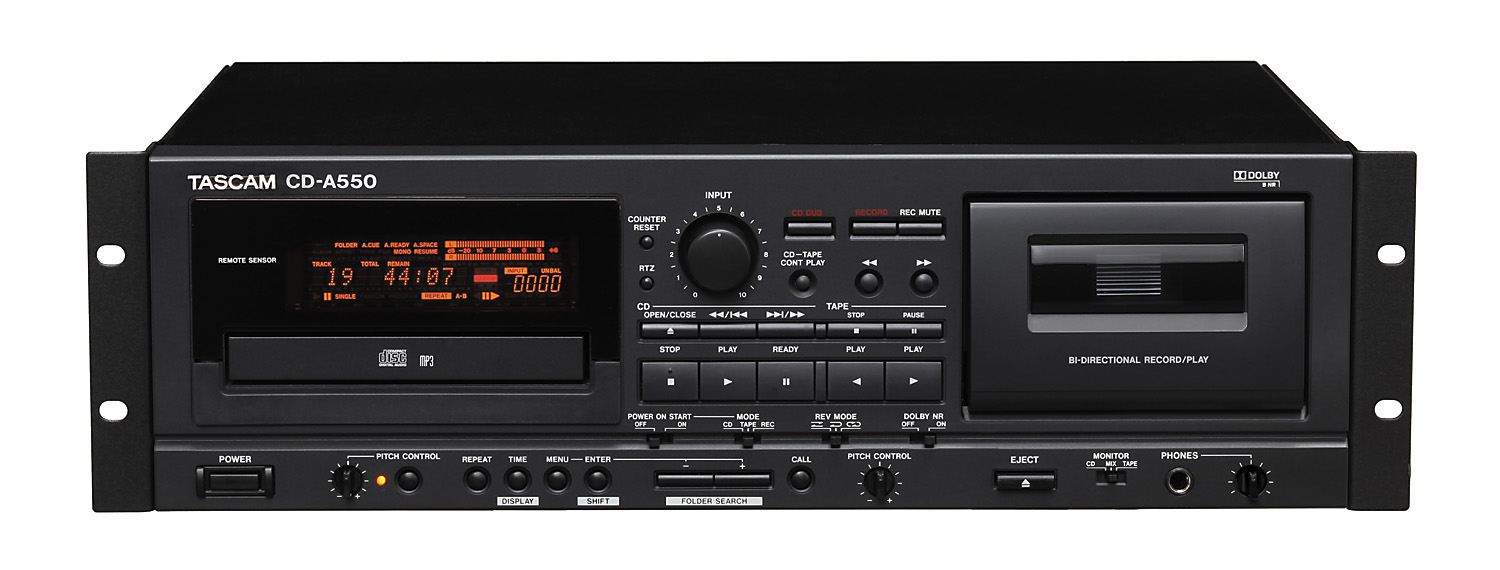 CD-A550 | 業務用CDプレーヤー/カセットデッキ | TASCAM (日本)