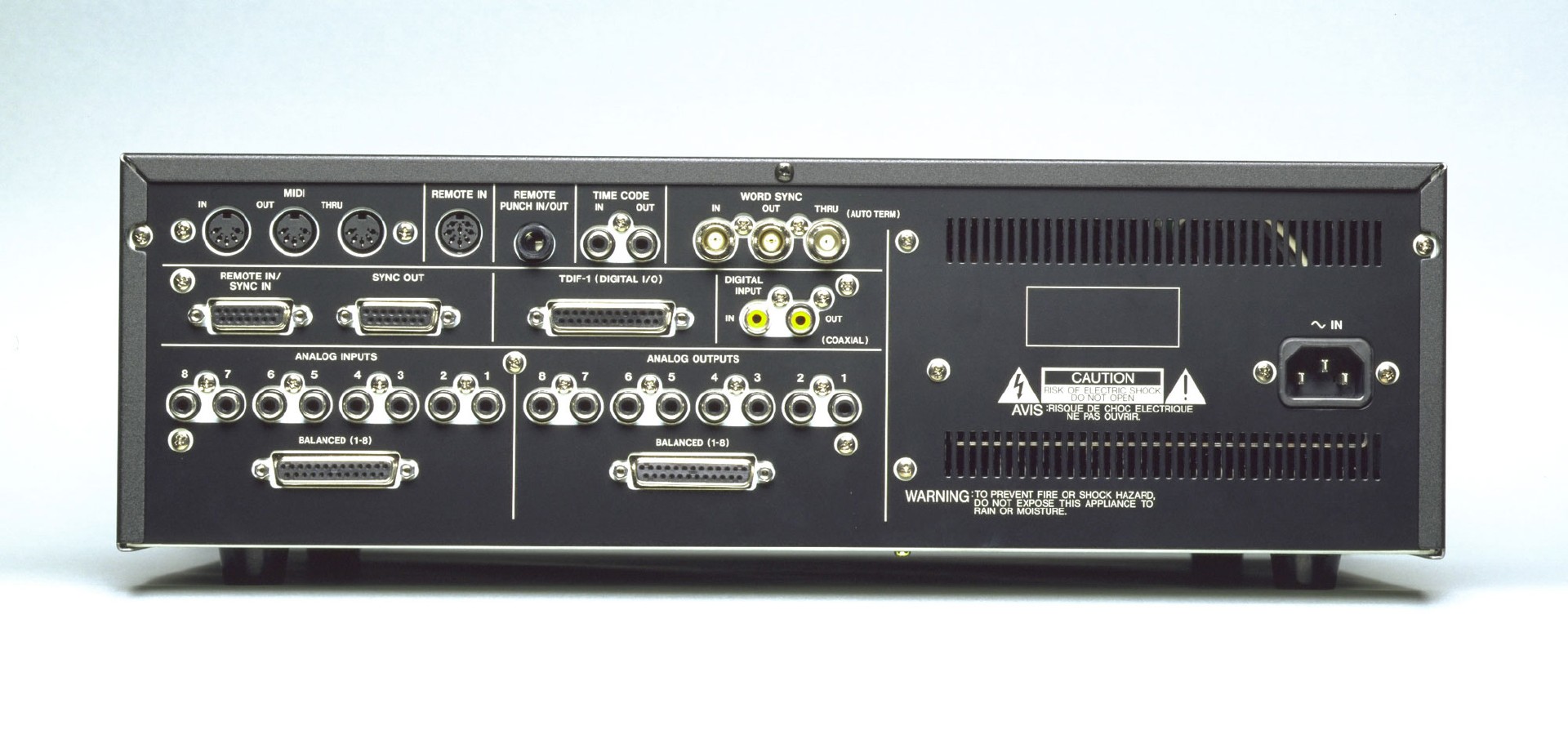DA-78HR | 8-Track, 24-Bit DTRS Recorder | TASCAM - International