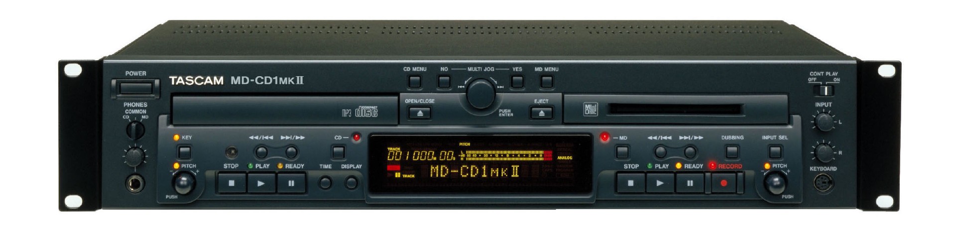 MD-CD1MKII | CDプレーヤー/MDレコーダー | TASCAM (日本)