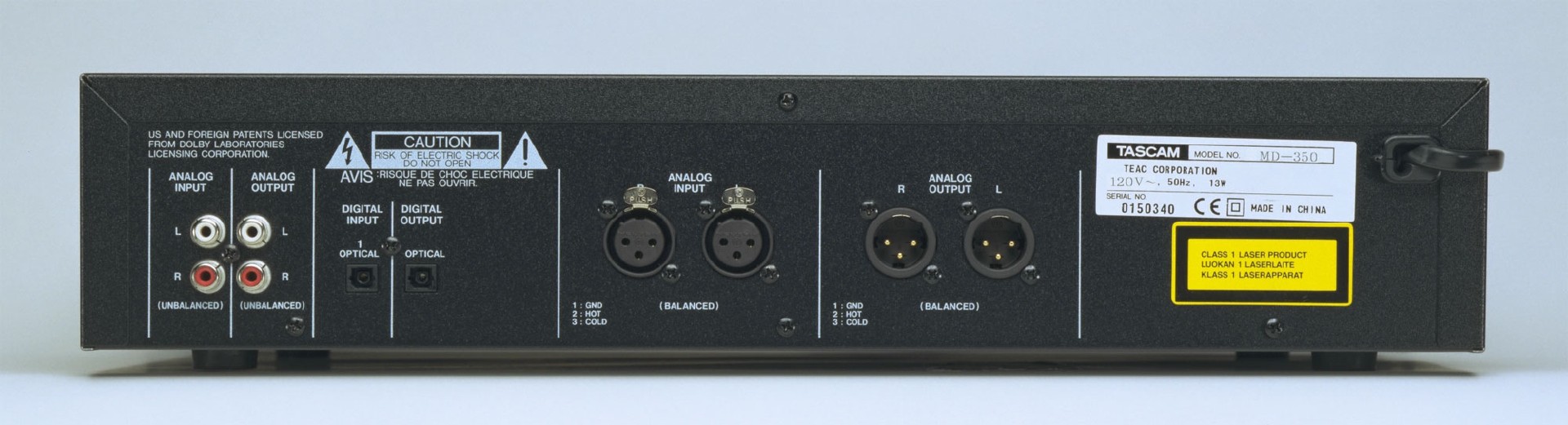 MD-350 | MDレコーダー | TASCAM (日本)