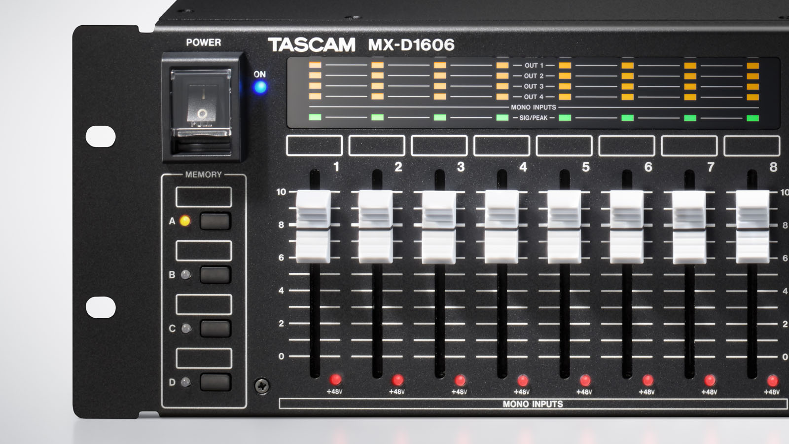 MX-D1606 | 設備用ラックマウントデジタルミキサー | TASCAM (日本)