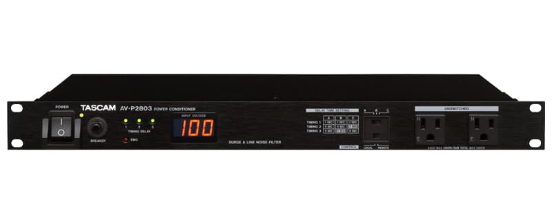 AV-P2803 | パワーディストリビューター/コンディショナー | TASCAM (日本)