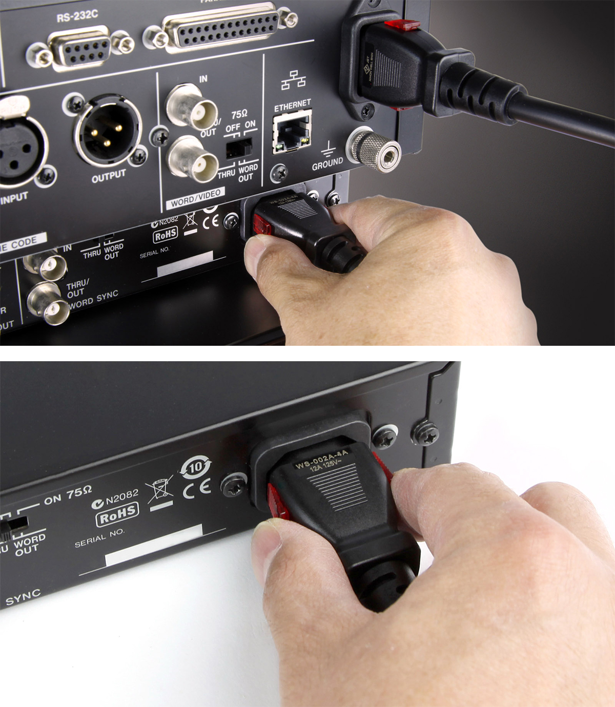 AC-1800L | 抜け防止ロック機構付き電源コード | TASCAM (日本)